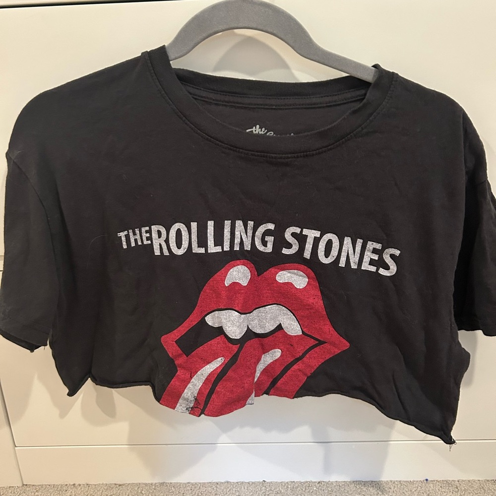 Rolling Stones crop tee